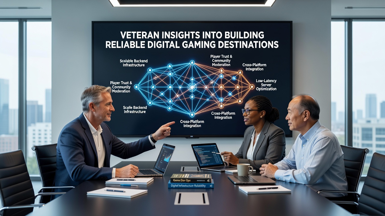 Veterans discussing strategies for reliable digital gaming platforms